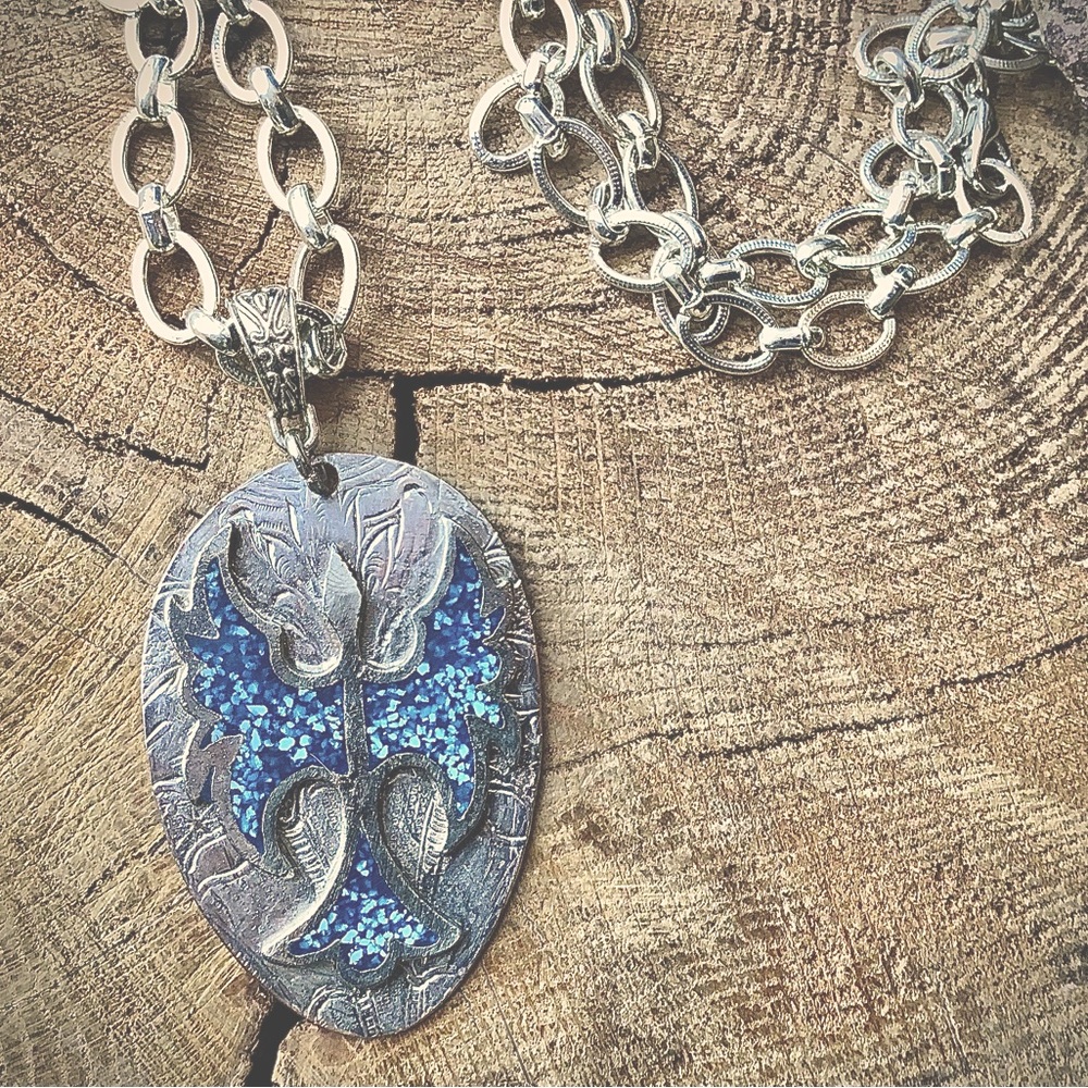 Necklace , peyote bird